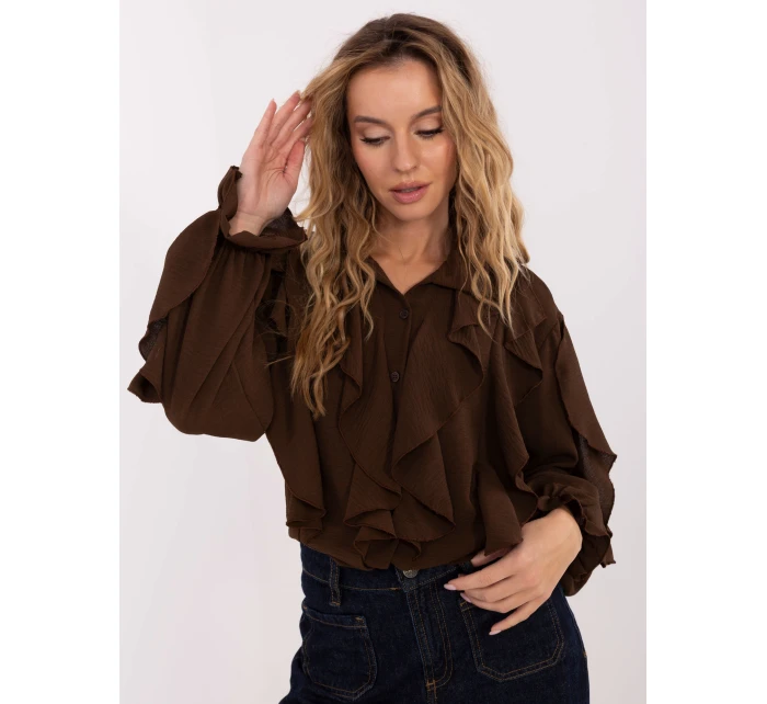 Koszula MI KS model 21757384 brązowy - FPrice