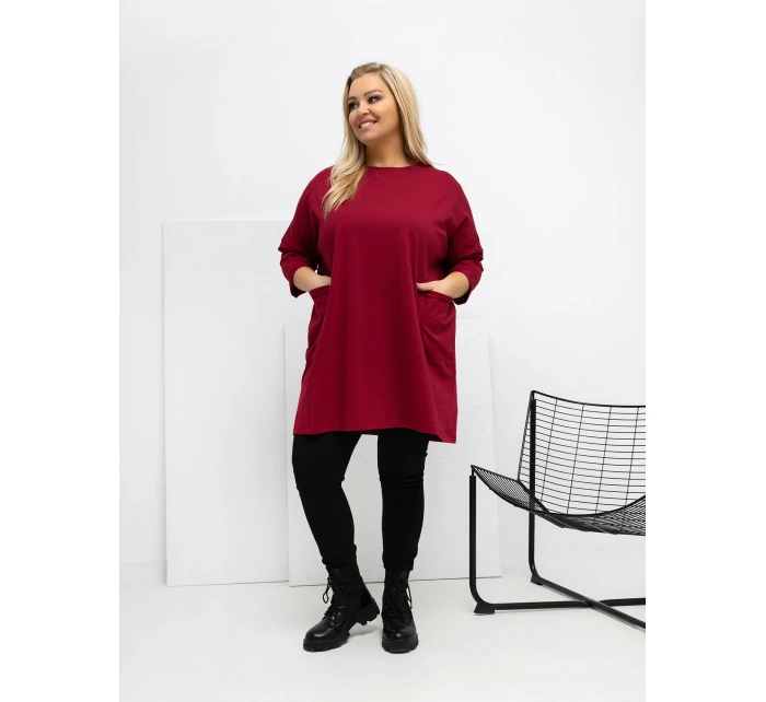 Blúzka RV BZ A1076.00 bordová Blúzka RV BZ A1076.00 bordová