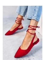 Dámské balerínky model 20091033 Červená - SEASTAR Dámské balerínky model 20091033 Červená - SEASTAR