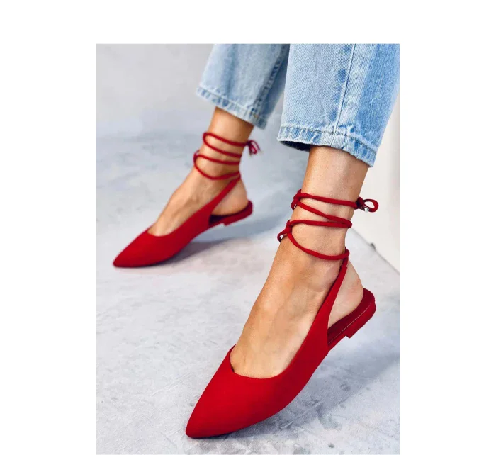 Dámské balerínky model 20091033 Červená - SEASTAR Dámské balerínky model 20091033 Červená - SEASTAR