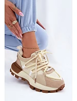 Dámske semišové tenisky GOE TT2N4021 Beige Dámske semišové tenisky GOE TT2N4021 Beige