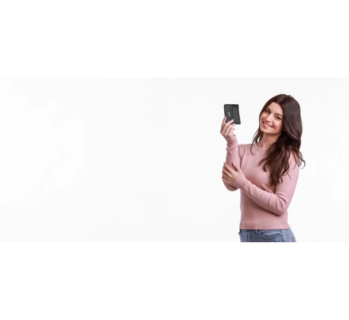 Dámske puzdro na dokumenty Vuch Crypta Black Dámske puzdro na dokumenty Vuch Crypta Black