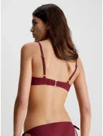 Dámská plavková podprsenka bikini bordó model 18354427 - Calvin Klein Dámská plavková podprsenka bikini bordó model 18354427 - Calvin Klein