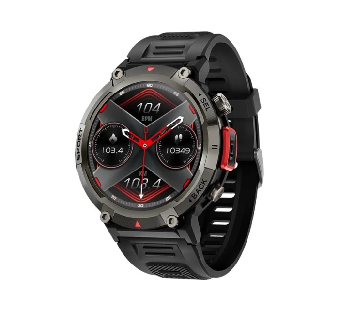 VELTORI VT140-1 Smartwatch Čierny silikónový remienok VELTORI VT140-1 Smartwatch Čierny silikónový remienok