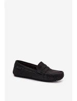 Zamszowe Mokasyny Damskie Big Star RR274948 Czarne