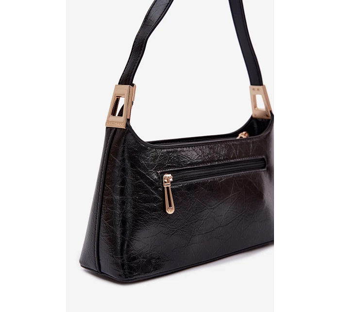 Kožená kabelka Černá model 22111570 - Flora&Co