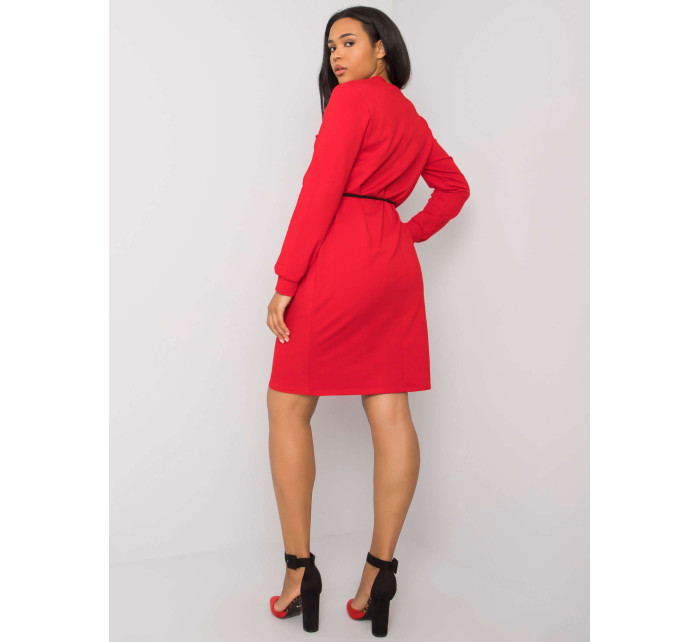 Červené bavlnené šaty od Lareen