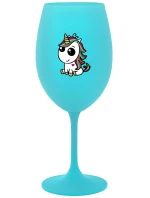 DUHOVÝ JEDNOROŽEC - tyrkysový pohár na víno 350 ml DUHOVÝ JEDNOROŽEC - tyrkysový pohár na víno 350 ml