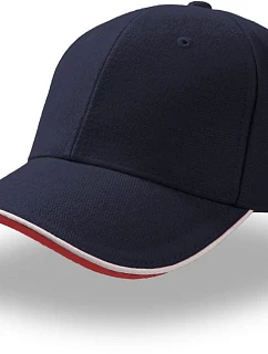 Sandwich 6 panelová sandwich kšiltovka navy/white model 22479299 - Atlantis Headwear