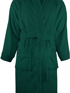 Bathrobe Župan s kapucí dark green model 22526767 - The One Towelling
