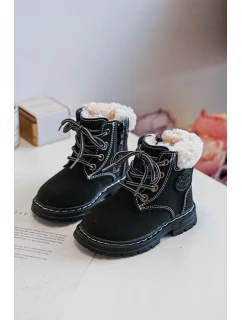 Dětské Trapery Botky Na Zip s Černé model 21640246 - Boto