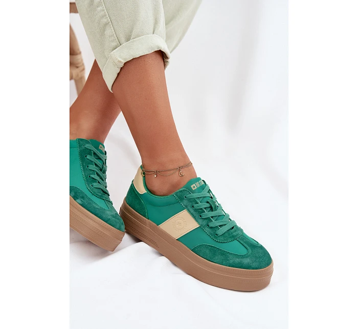 Dámské semišové tenisky Big Star TT274163 Zelené