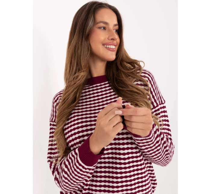 Sveter IT SW 93190.15 bordový