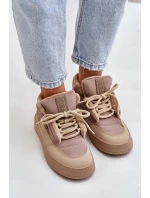 Śniegowce Damskie Big Star OO274A532 Beżowe Śniegowce Damskie Big Star OO274A532 Beżowe