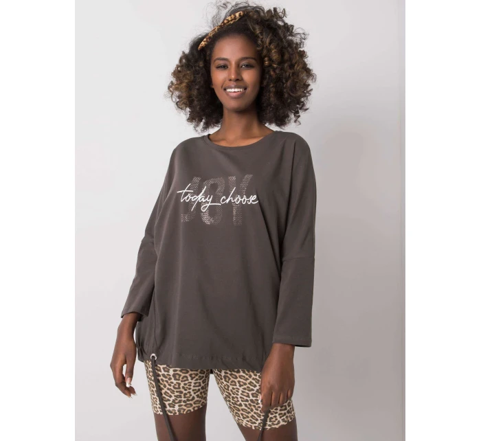 Blúzka RV BZ 6282.85P tmavá khaki