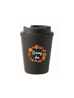 BEAUTIFUL DAY (AUTUMN) - čierny termohrnček 300 ml