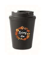 BEAUTIFUL DAY (AUTUMN) - čierny termohrnček 300 ml