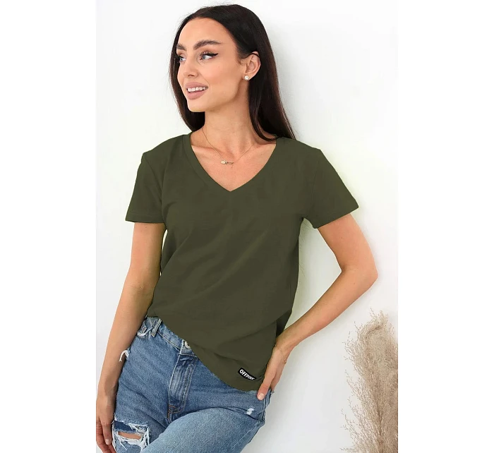 Dámske tričko s krátkym rukávom Serek brown - Off Pink