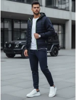 Kurtka męska przejściowa pikowana granatowa model 22007514 - FashionStreet