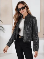 Dámská kožená bunda ramones černá model 21991867 - Dstreet