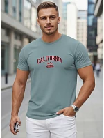 Tshirt męski bawełniany z nadrukiem California petrol model 22316134 - FashionStreet Tshirt męski bawełniany z nadrukiem California petrol model 22316134 - FashionStreet