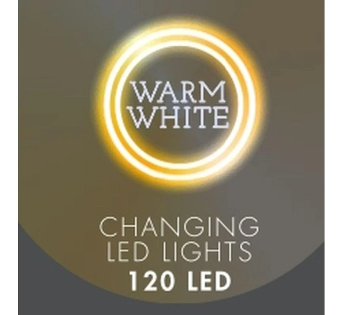 VIANOČNÉ STROMČEKY VONKAJŠIE/VNÚTORNÉ SVETELNÉ ZÁVESY 120 LED 300X60CM S DIAĽKOVÝM OVLÁDANÍM TEPLÁ BIELA