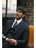 Men Pánské sako deep black model 22500380 - NEOBLU Men Pánské sako deep black model 22500380 - NEOBLU