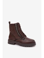Dámské Workery Zateplené Čokoládové model 21747784 - Boto Dámské Workery Zateplené Čokoládové model 21747784 - Boto