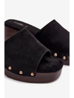 Dámské sandály na s zlatými přezkami Černé model 21951383 - Boto