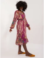 Šaty DHJ SK 10536N 6.47 fialová Šaty DHJ SK 10536N 6.47 fialová