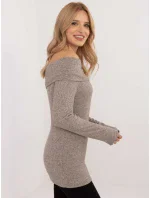 Sweter DHJ SW model 20609014 ciemny bezowy - FPrice