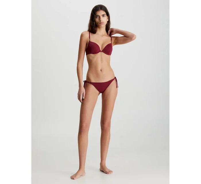 Dámská plavková podprsenka bikini bordó model 18354427 - Calvin Klein Dámská plavková podprsenka bikini bordó model 18354427 - Calvin Klein