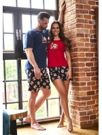 Cornette 628/432 Teddy 2 cr/r Vianočné dámske pyžamo S-2XL