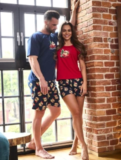 model 21416897 Teddy 2 cr/r Vánoce S2XL dámské pyžamo - Cornette