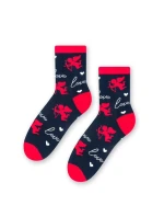 Dámské ponožky model 14559108 Srdce - Steven Dámské ponožky model 14559108 Srdce - Steven