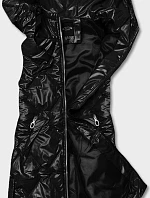 Dámska vesta s kapucňou čierna (6028)