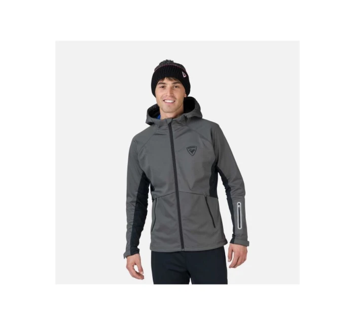 Rossignol Softshell Hoodie Jkt grey pánske bundy Rossignol Softshell Hoodie Jkt grey pánske bundy