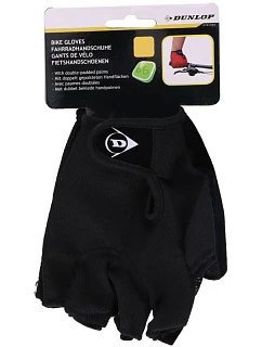 CYKLISTICKÉ RUKAVICE SENIOR BLACK DUNLOP R.S