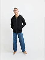 Pure Waste HJUB Unisex mikina s kapucňou 74.HJUB tmavomodrá
