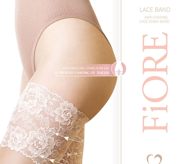 Fiore Lace Band koronkowa opaska przeciw otarciom kolor:nude