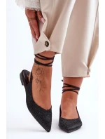 Baleríny Ozdobené Černé model 21629767 - Boto