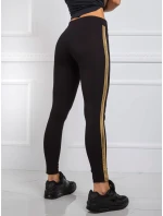 Legíny RV LG R4766.06 čierna a zlatá