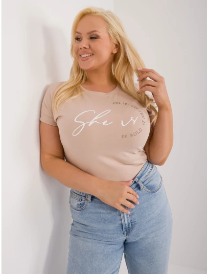 Tričko RV TS 9476.25 béžová Tričko RV TS 9476.25 béžová