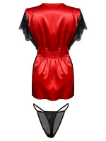 Housecoat model 18240905 Red - DKaren