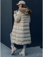 Dámský zimní kabát béžový Dstreet model 21978764 - FashionStreet