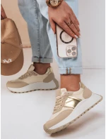 Dámské tenisky s podrážkou beige Dstreet model 21983228 - FashionStreet Dámské tenisky s podrážkou beige Dstreet model 21983228 - FashionStreet