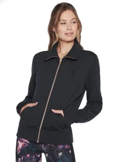 Skechers Mikina s kapucňou Skechcloud Jacket WJA288-BLK Black L