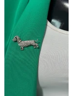 Brošňa Pes A-2-21-6 strieborná farba