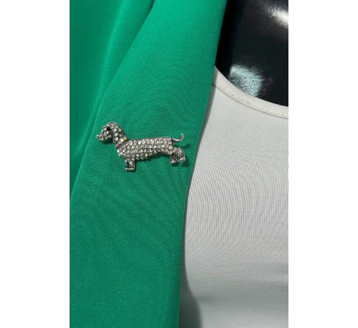 Brošňa Pes A-2-21-6 strieborná farba