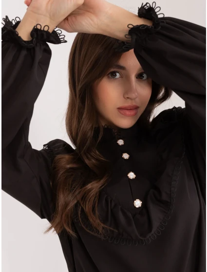 Košeľa LK KS 509556.34 čierna farba